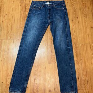 A.P.C. Petit New Standard Medium Wash Button Fly Jeans 32 (33) Measures 32x34